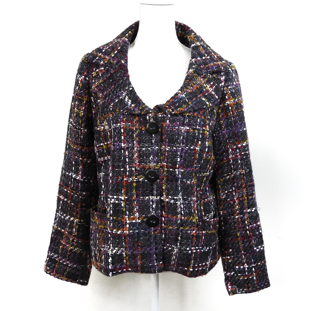 Y141 Dialogue Tweed Wool Blend Blazer NWOT